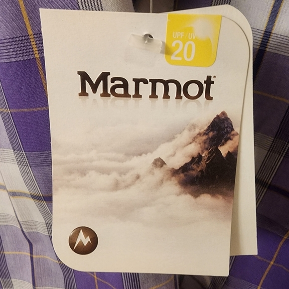 NWT Marmot Kate LS Longsleeve Purple Gray UPF/UV 20 Performance Shirt Womens XL - Picture 2 of 12